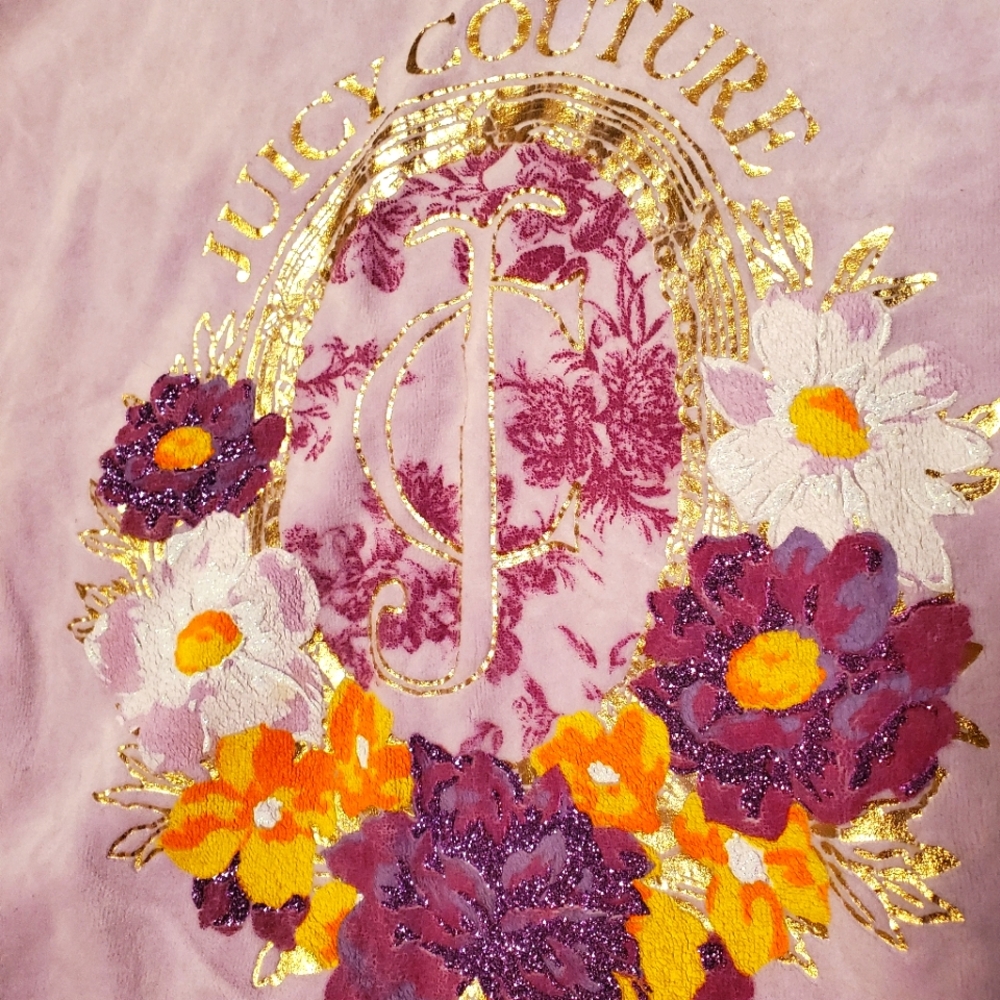 Vintage Juicy Couture Lavender Women's Full-Zip up Hoodie (Large)